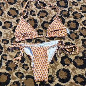 Wild Fable Vibrant Patterned Bikini Set